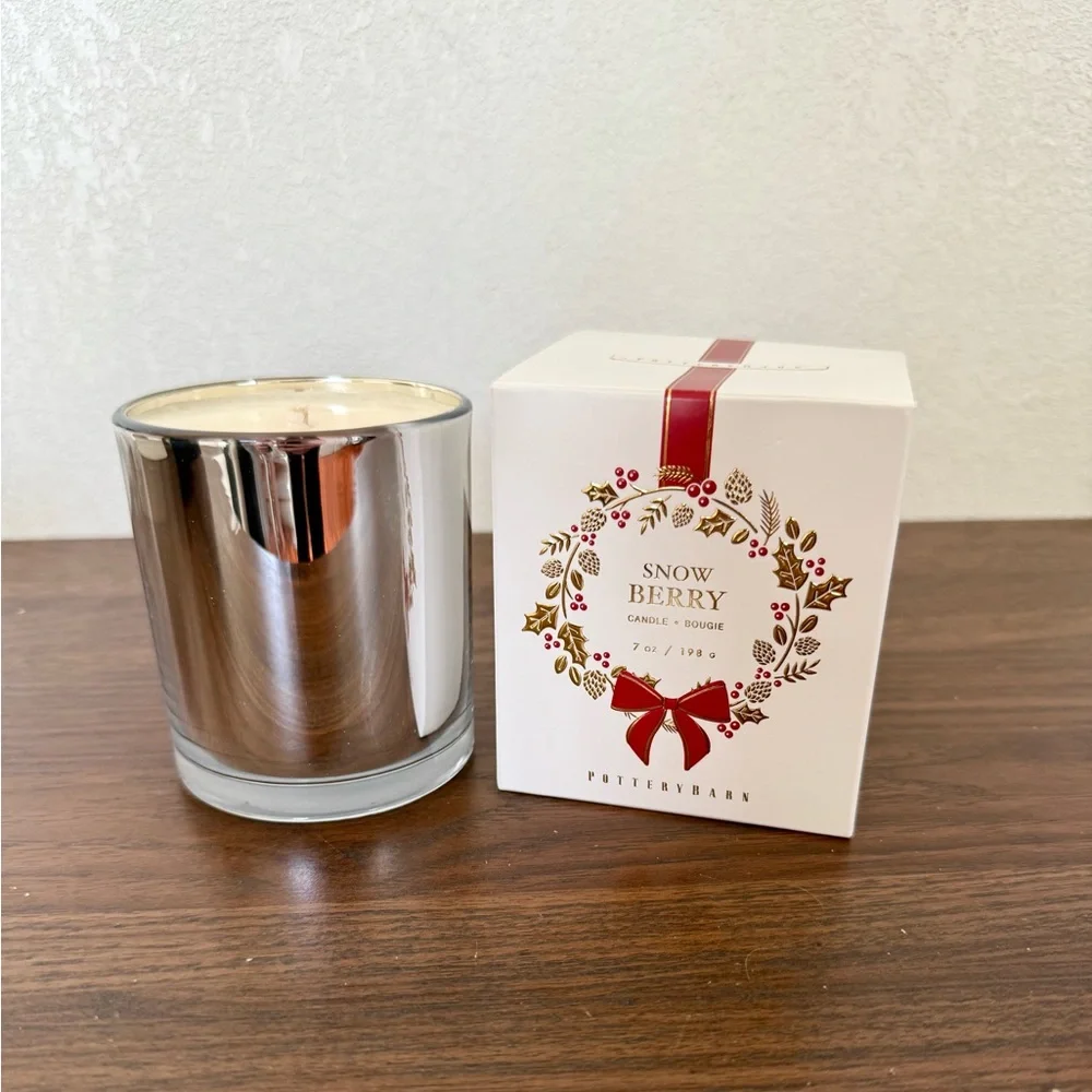 Pottery Barn Snow Berry Candle 7oz